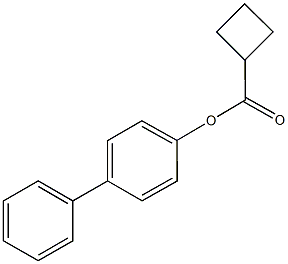 [1,1'-biphenyl]-4-yl cyclobutanecarboxylate,667886-12-6,结构式