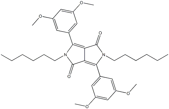 667886-22-8 3,6-bis(3,5-dimethoxyphenyl)-2,5-dihexyl-2,5-dihydropyrrolo[3,4-c]pyrrole-1,4-dione
