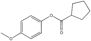 4-methoxyphenyl cyclopentanecarboxylate 结构式