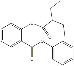 phenyl 2-[(2-ethylbutanoyl)oxy]benzoate 结构式