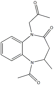 5-acetyl-4-methyl-1-(2-oxopropyl)-1,3,4,5-tetrahydro-2H-1,5-benzodiazepin-2-one|