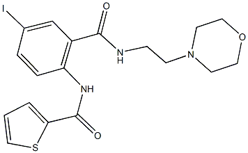 667889-61-4 N-(4-iodo-2-{[(2-morpholin-4-ylethyl)amino]carbonyl}phenyl)thiophene-2-carboxamide