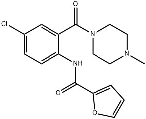 N-{4-chloro-2-[(4-methyl-1-piperazinyl)carbonyl]phenyl}-2-furamide Structure