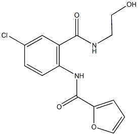 N-(4-chloro-2-{[(2-hydroxyethyl)amino]carbonyl}phenyl)-2-furamide|
