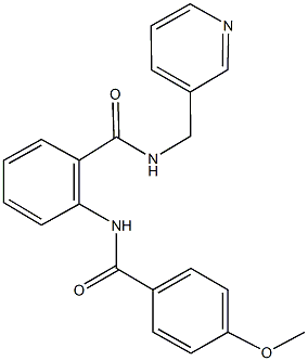 2-[(4-methoxybenzoyl)amino]-N-(3-pyridinylmethyl)benzamide Structure