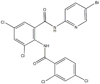 N-(5-bromo-2-pyridinyl)-3,5-dichloro-2-[(2,4-dichlorobenzoyl)amino]benzamide Structure