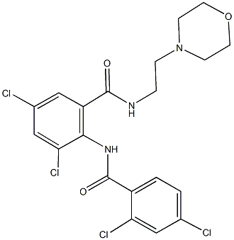 3,5-dichloro-2-[(2,4-dichlorobenzoyl)amino]-N-[2-(4-morpholinyl)ethyl]benzamide|