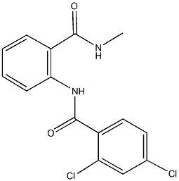 2,4-dichloro-N-{2-[(methylamino)carbonyl]phenyl}benzamide Structure