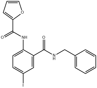 N-{2-[(benzylamino)carbonyl]-4-iodophenyl}-2-furamide Structure