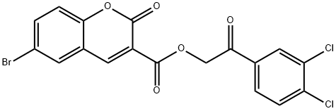 2-(3,4-dichlorophenyl)-2-oxoethyl 6-bromo-2-oxo-2H-chromene-3-carboxylate|