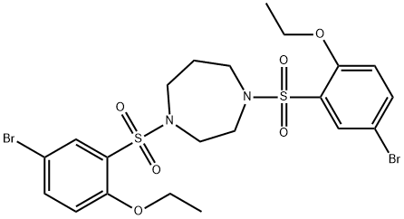 667891-62-5 1,4-bis[(5-bromo-2-ethoxyphenyl)sulfonyl]-1,4-diazepane