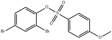 2,4-dibromophenyl 4-methoxybenzenesulfonate Structure