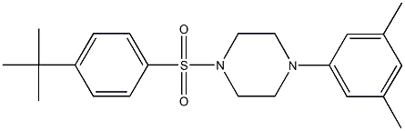 667891-74-9 1-[(4-tert-butylphenyl)sulfonyl]-4-(3,5-dimethylphenyl)piperazine