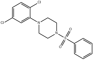 1-(2,5-dichlorophenyl)-4-(phenylsulfonyl)piperazine Structure