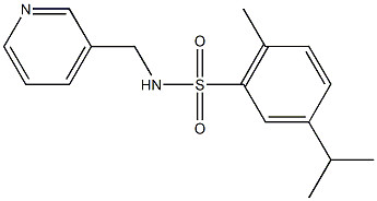 5-isopropyl-2-methyl-N-(3-pyridinylmethyl)benzenesulfonamide|