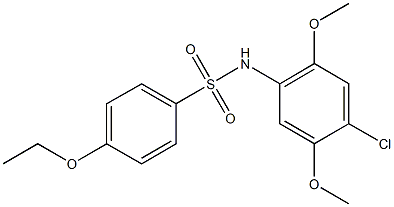 N-(4-chloro-2,5-dimethoxyphenyl)-4-ethoxybenzenesulfonamide Structure