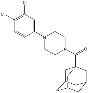667892-06-0 1-(1-adamantylcarbonyl)-4-(3,4-dichlorophenyl)piperazine