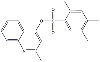 2-methyl-4-quinolinyl 2,4,5-trimethylbenzenesulfonate Structure