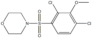 2,6-dichloro-3-(4-morpholinylsulfonyl)phenyl methyl ether 化学構造式