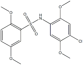 N-(4-chloro-2,5-dimethoxyphenyl)-2,5-dimethoxybenzenesulfonamide Structure