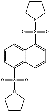 1-{[5-(1-pyrrolidinylsulfonyl)-1-naphthyl]sulfonyl}pyrrolidine 化学構造式