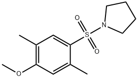 2,5-dimethyl-4-(1-pyrrolidinylsulfonyl)phenyl methyl ether Struktur