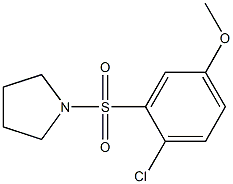 1-[(2-chloro-5-methoxyphenyl)sulfonyl]pyrrolidine 结构式