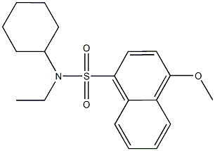 N-cyclohexyl-N-ethyl-4-methoxy-1-naphthalenesulfonamide Structure