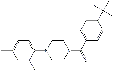 1-(4-tert-butylbenzoyl)-4-(2,4-dimethylphenyl)piperazine Struktur