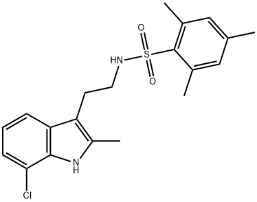 N-[2-(7-chloro-2-methyl-1H-indol-3-yl)ethyl]-2,4,6-trimethylbenzenesulfonamide Structure