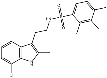 667893-10-9 N-[2-(7-chloro-2-methyl-1H-indol-3-yl)ethyl]-2,3,4-trimethylbenzenesulfonamide