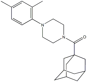 1-(1-adamantylcarbonyl)-4-(2,4-dimethylphenyl)piperazine Struktur