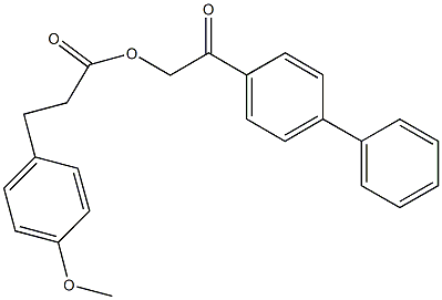 2-[1,1'-biphenyl]-4-yl-2-oxoethyl 3-(4-methoxyphenyl)propanoate Structure