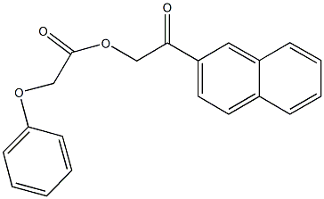 2-(2-naphthyl)-2-oxoethyl phenoxyacetate Structure