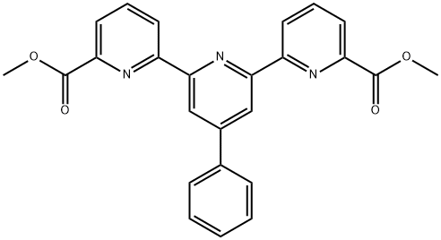 dimethyl 4'-phenyl-6,2':6',6''-terpyridine-2,2''-dicarboxylate Structure