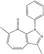 7-iodo-3-methyl-1-phenylcyclohepta[c]pyrazol-8(1H)-one Structure