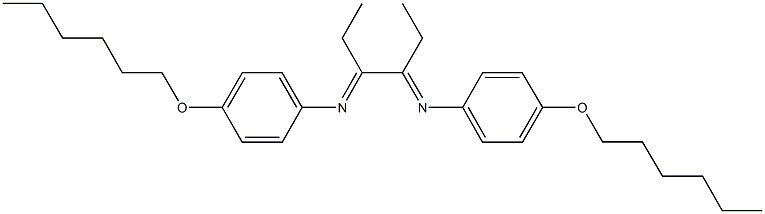 N-(1-ethyl-2-{[4-(hexyloxy)phenyl]imino}butylidene)-N-[4-(hexyloxy)phenyl]amine,667893-92-7,结构式