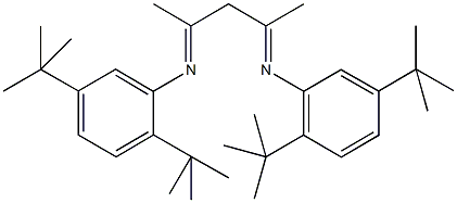 2,5-ditert-butyl-N-{3-[(2,5-ditert-butylphenyl)imino]-1-methylbutylidene}aniline Struktur