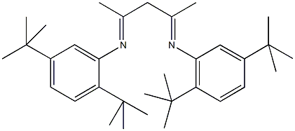 2,5-ditert-butyl-N-{3-[(2,5-ditert-butylphenyl)imino]-1-methylbutylidene}aniline Structure