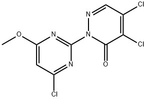 4,5-dichloro-2-(4-chloro-6-methoxy-2-pyrimidinyl)-3(2H)-pyridazinone Structure