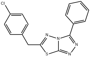 6-(4-chlorobenzyl)-3-phenyl[1,2,4]triazolo[3,4-b][1,3,4]thiadiazole Structure