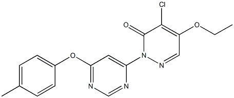 4-chloro-5-ethoxy-2-[6-(4-methylphenoxy)-4-pyrimidinyl]-3(2H)-pyridazinone|