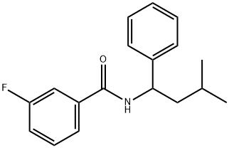 667895-51-4 3-fluoro-N-(3-methyl-1-phenylbutyl)benzamide