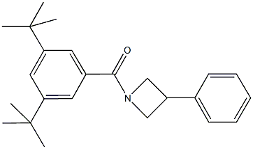 1-(3,5-ditert-butylbenzoyl)-3-phenylazetidine 结构式