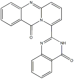 9-(4-oxo-3,4-dihydro-2-quinazolinyl)-11H-pyrido[2,1-b]quinazolin-11-one,667897-45-2,结构式