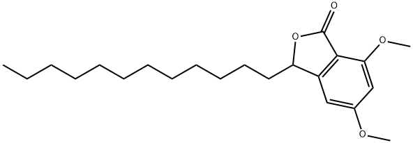 3-dodecyl-5,7-dimethoxy-2-benzofuran-1(3H)-one Structure