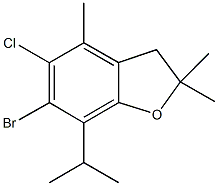 667898-62-6 6-bromo-5-chloro-7-isopropyl-2,2,4-trimethyl-2,3-dihydro-1-benzofuran