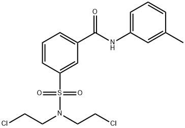 3-{[bis(2-chloroethyl)amino]sulfonyl}-N-(3-methylphenyl)benzamide,667901-60-2,结构式