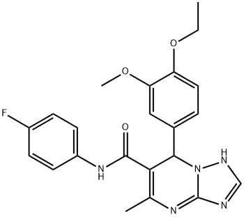 7-(4-ethoxy-3-methoxyphenyl)-N-(4-fluorophenyl)-5-methyl-4,7-dihydro[1,2,4]triazolo[1,5-a]pyrimidine-6-carboxamide|