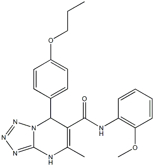 667903-19-7 N-(2-methoxyphenyl)-5-methyl-7-(4-propoxyphenyl)-4,7-dihydrotetraazolo[1,5-a]pyrimidine-6-carboxamide